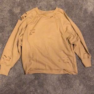 Aerie distressed sweatshirt